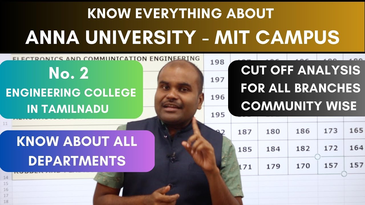 MIT Anna University | Know Everything | யார் Counsellingக்கு Wait பண்ணலாம் |CUT OFF for all branches
