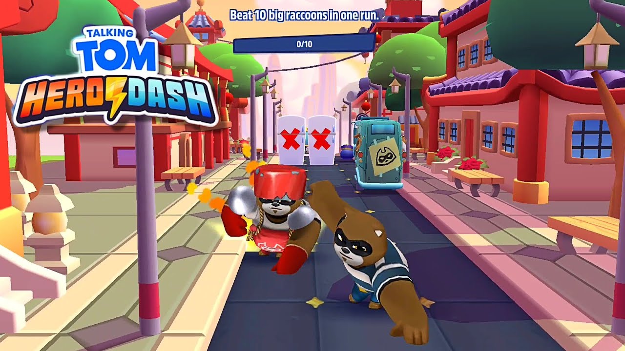 Talking Tom Hero Dash Special Events Aim Big and Golden Tomb