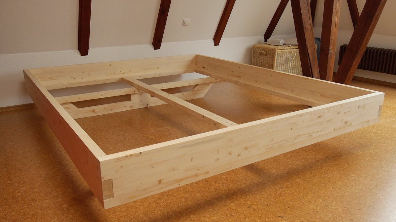 DIY Massivholz-Bett selber bauen