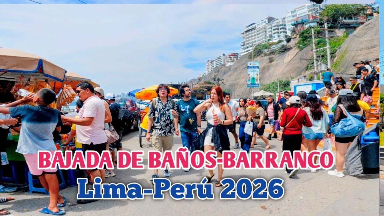 LIMA PERÚ 4K | UN RECORRIDO A PIE DE PLAYA LOS YUYOS AL PARQUE MUNICIPAL DE BARRANCO |DÍA 01/01/2026