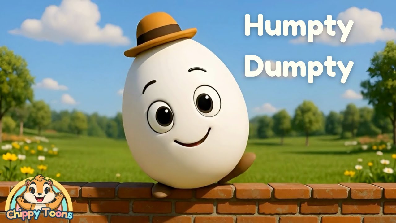 Humpty Dumpty | Classic Nursery Rhyme for Kids | Fun & Colorful Cartoon Song