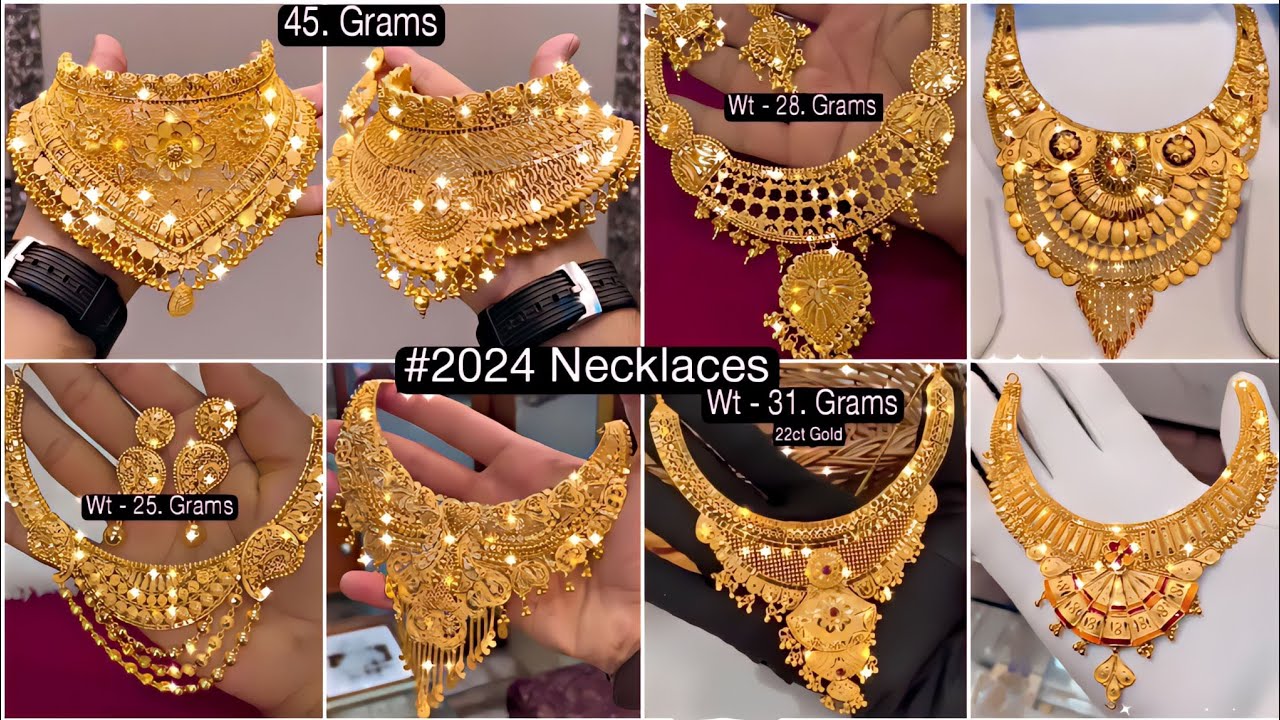 #2024 Gold Necklace Designs |Gold Choker Neckalces |Bridal Gold Necklace Design #goldnecklace #vlog