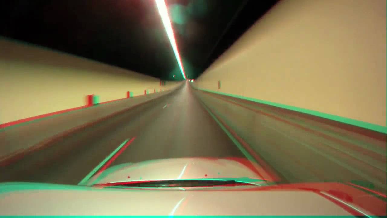 Sydney night drive 3D (anaglyph)