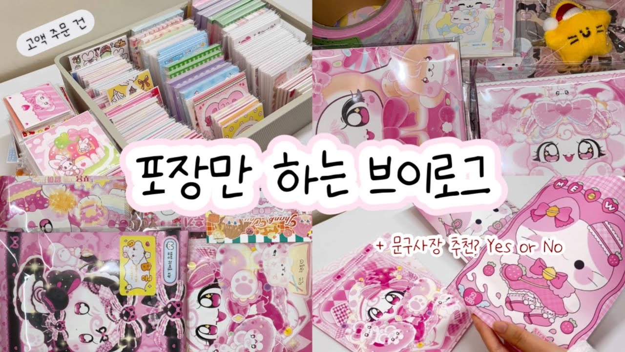 #포용 브이로그/포장만/고액#cute #포용계 #포장계 #sanrio #asmr#문구덕후 