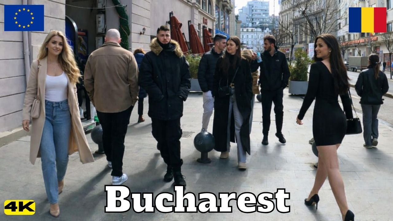 BUCURESTI Plimbare pe CALEA VICTORIEI Primavara 2026 ROMANIA 4K Bucharest City Center Walk Tour ASMR