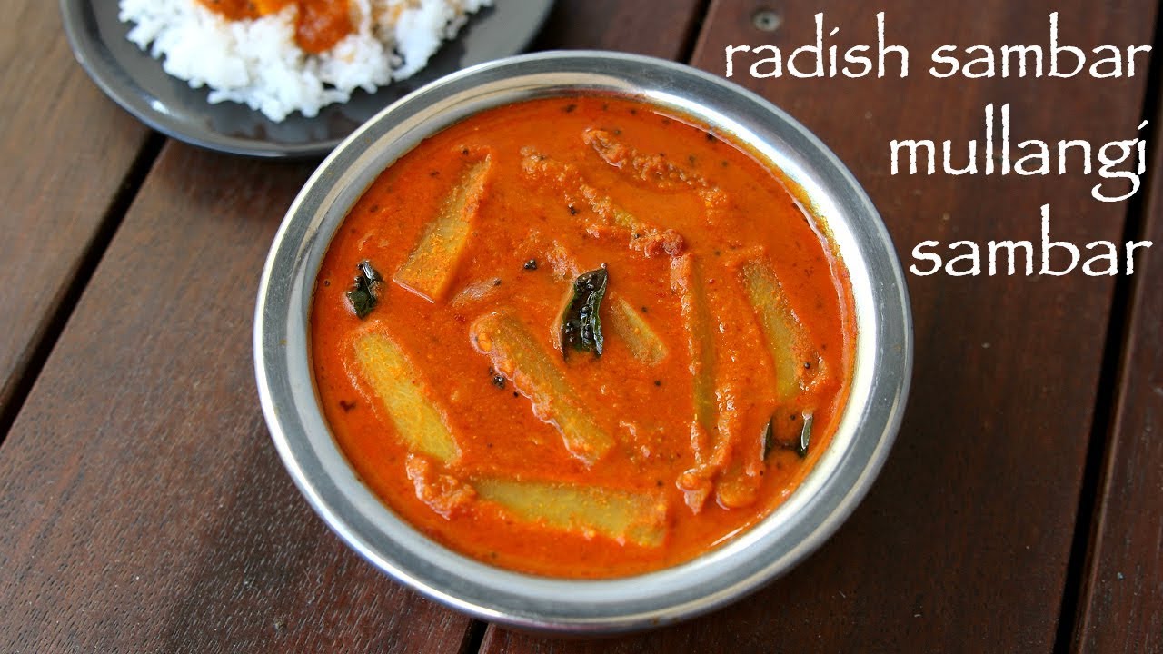 mullangi sambar recipe | ಮೂಲಂಗಿ ಕಾಯಿ ಸಾಂಬಾರ್ | radish sambar | moolangi or mooli sambar