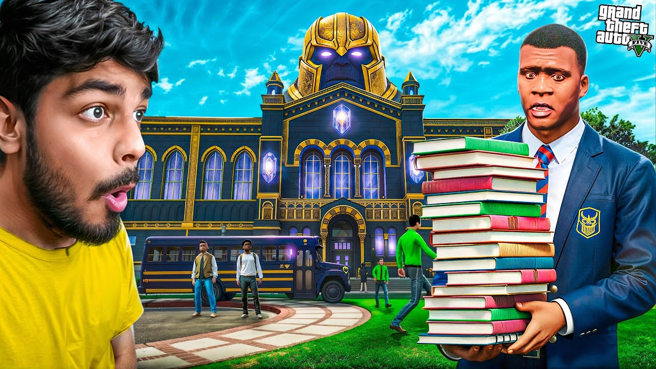 GTA 5 : FRANKLIN Going To THANOS SCHOOL 😱🔥| Gta 5 tamil | Gta tamilan