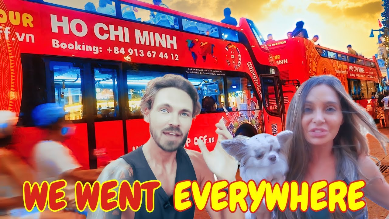 Ho Chi Minh City BUS TOUR Vietnams Best City 🇻🇳 Cheap Food, Fun Day!