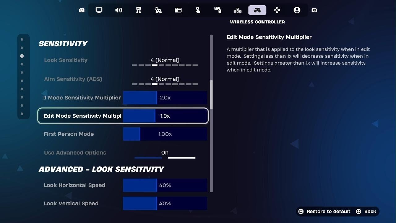 The best fortnite controller settings.
