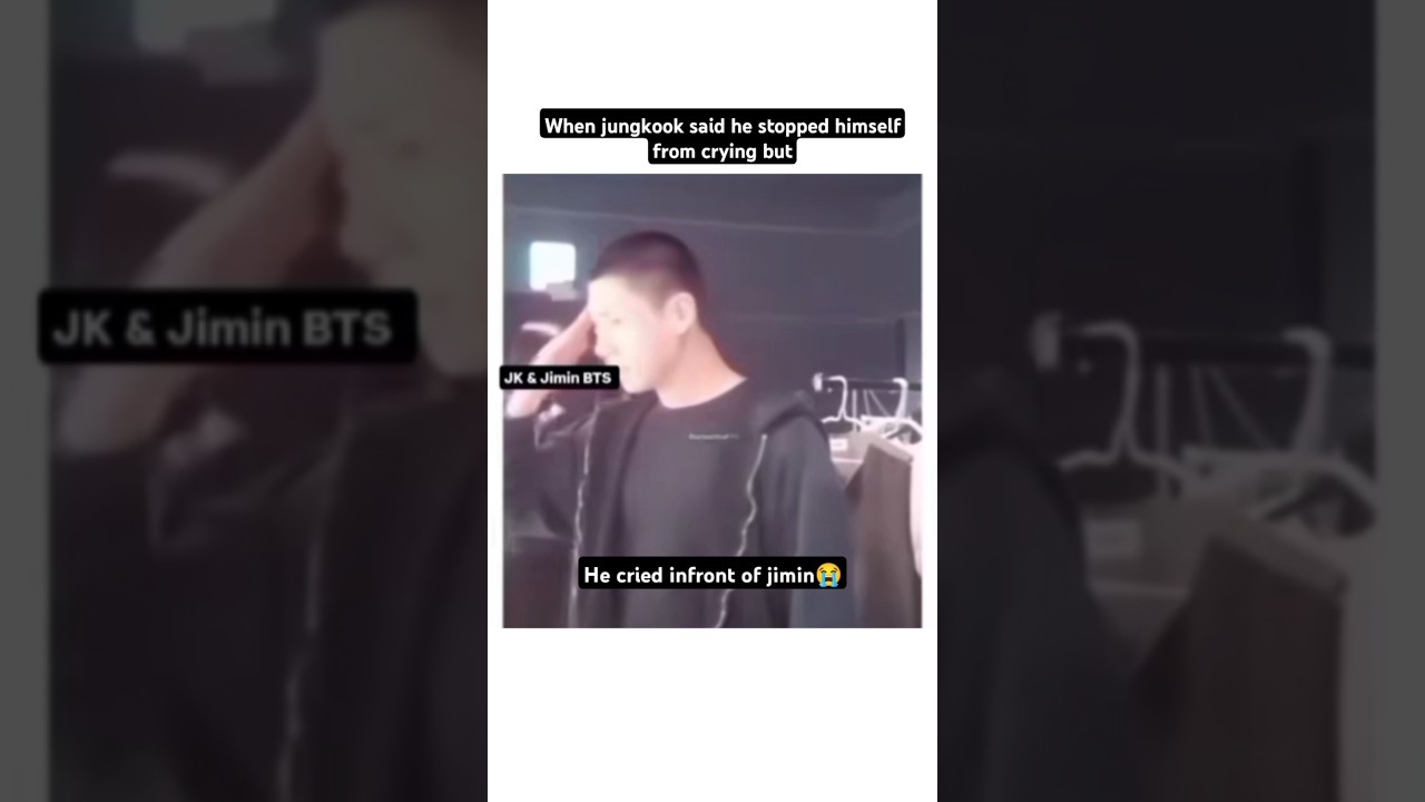 Jungkook cried in front of jimin