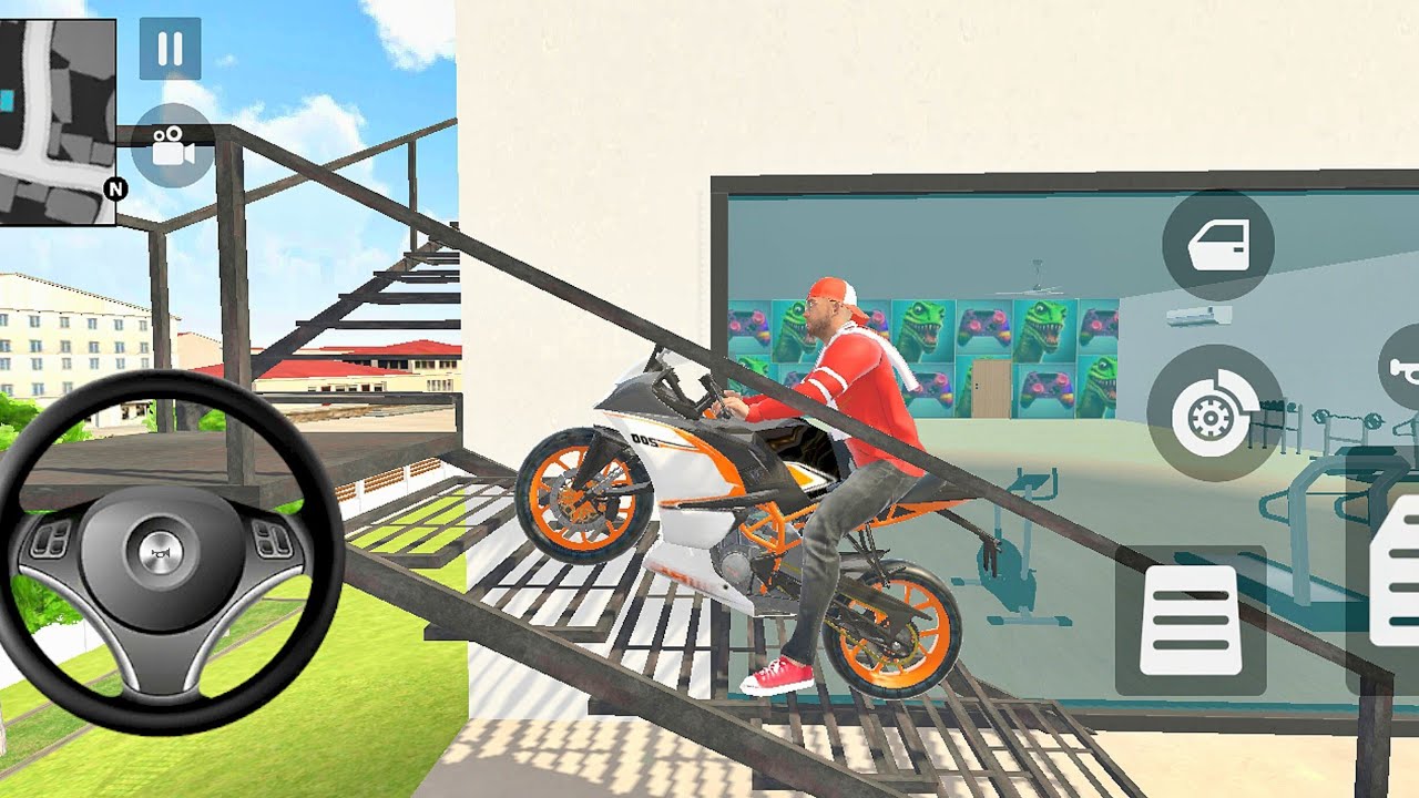 Franklin🤩😜 all bikes park on the roop 🥳 miku gamerz,Android games mobile realistic #gameplay