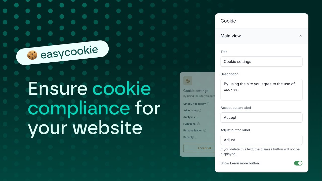 Easycookie: Ensure cookie compliance for your website