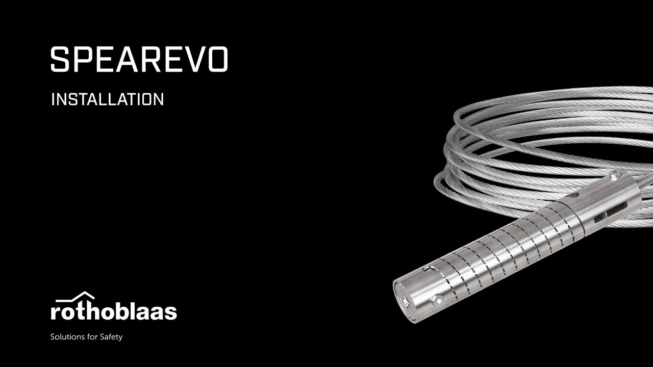 How to assemble the tensioner SPEAREVO pair set with absorber for PATROL lifeline - Rothoblaas