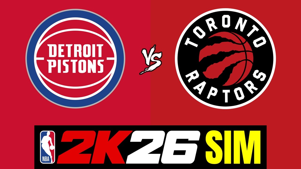 Pistons vs Raptors - FULL GAME SIM | NBA Simulation (3/15)
