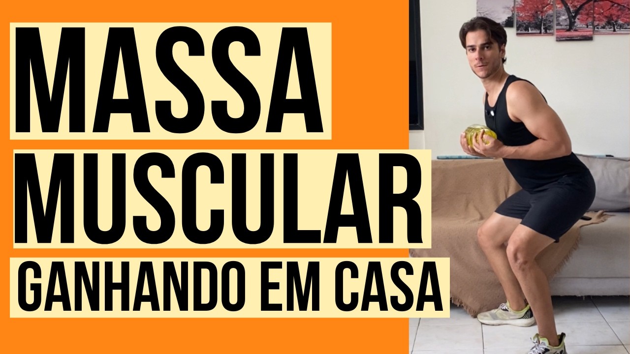 Como aumentar glúteos e pernas treinando em casa - MASSA MAGRA em casa - Henrich Lima