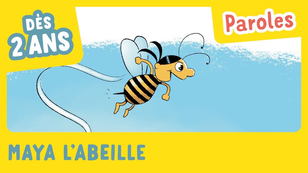 Maya l'abeille - Comptines avec paroles - Mon imagier des récrés - Gallimard Jeunesse
