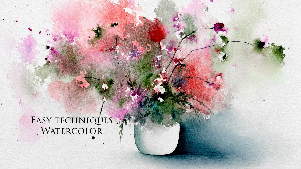 Easy Loose Watercolor Flowers | Simple Technique for Beginners