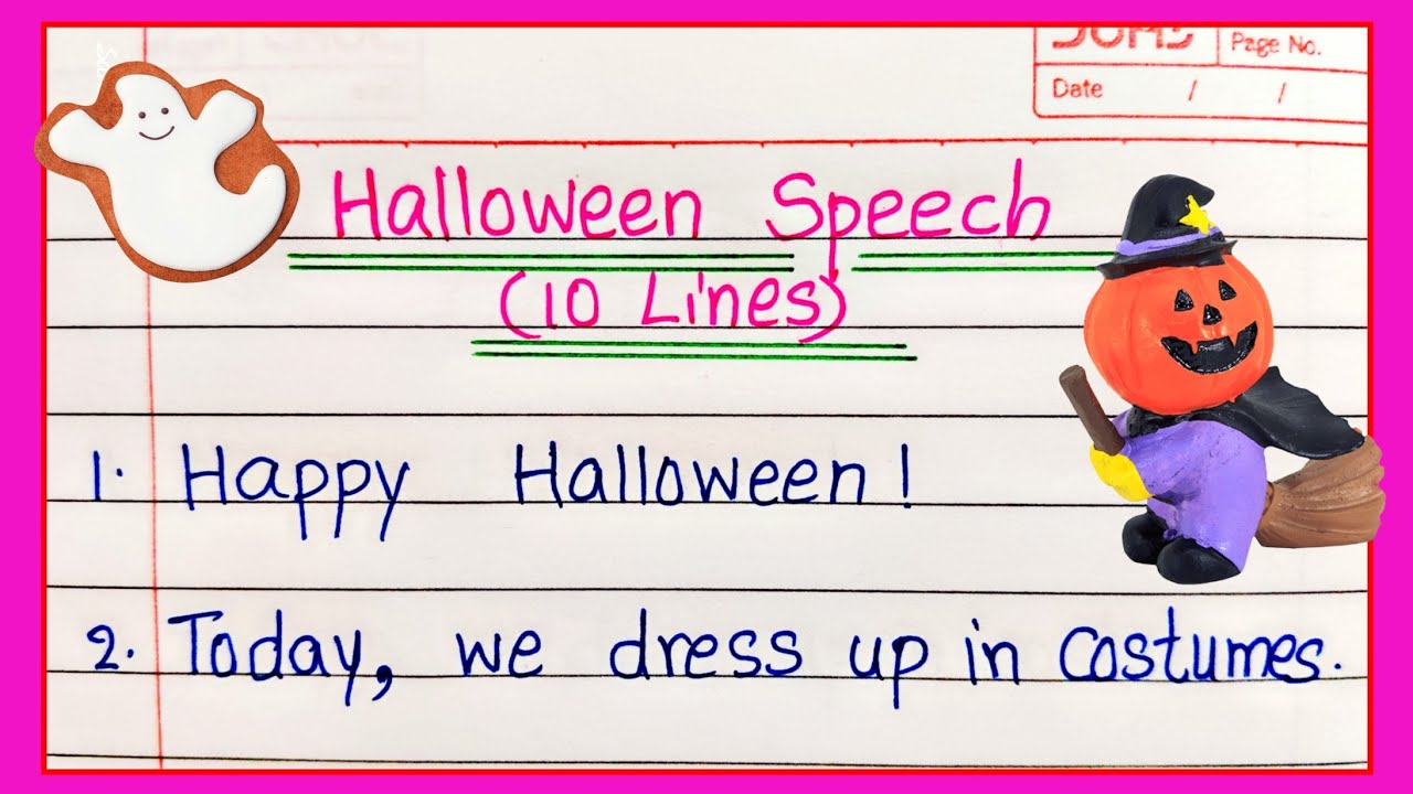10 Lines Speech on Halloween 🎃 | Halloween Speech | Speech on Halloween | Halloween 10 Lines