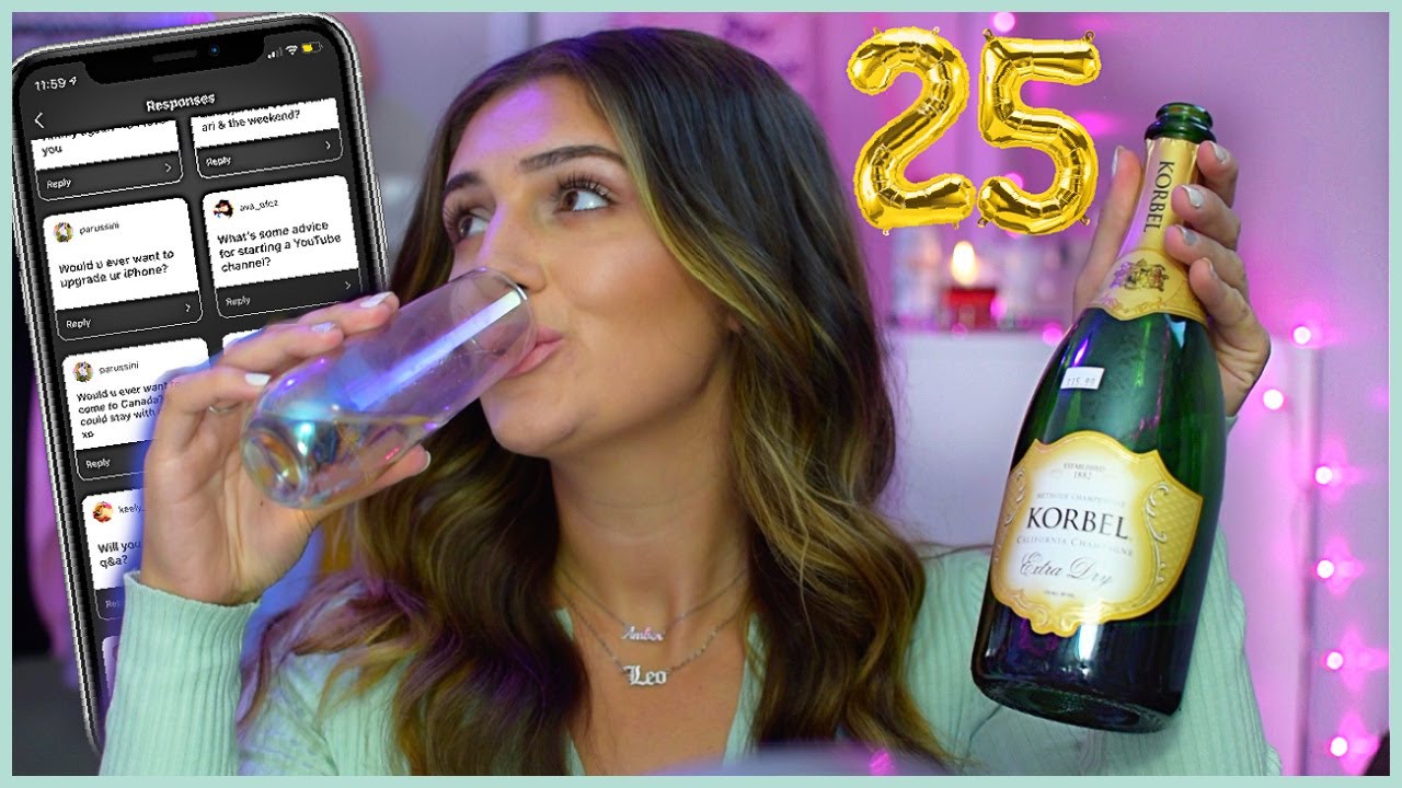drunk get ready with me for my 25th birthday!