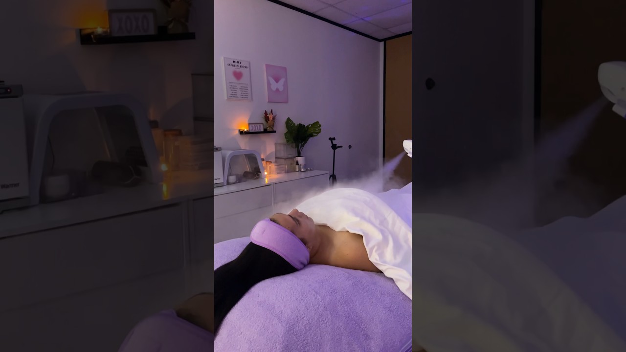 Set Up For A Facial With Me | Solo esthetician 💜 #esthetician #skincare #soloesthetician #dailyvlog