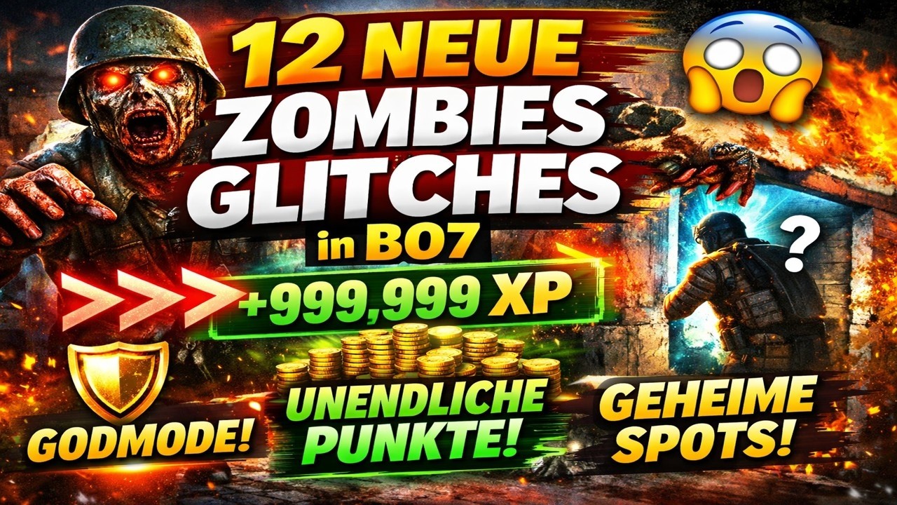 12 NEUE ZOMBIES GLITCHES in BO7 😱 Unendlich Punkte, Godmode & geheime Spots!