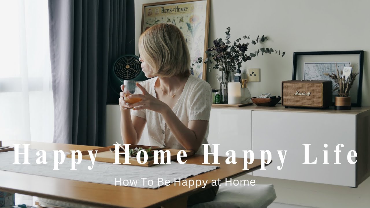 How To Be Happy at Home | Cleaning, Organizing & Self-Care | VLOG