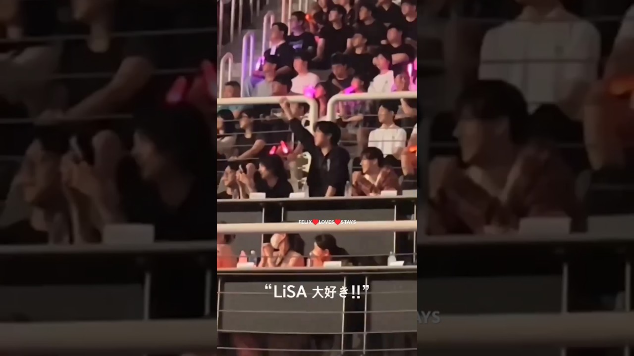 Han screaming 'LiSA daisuki' 😂🤣🤣in her concert! #straykids #youtubeshorts
