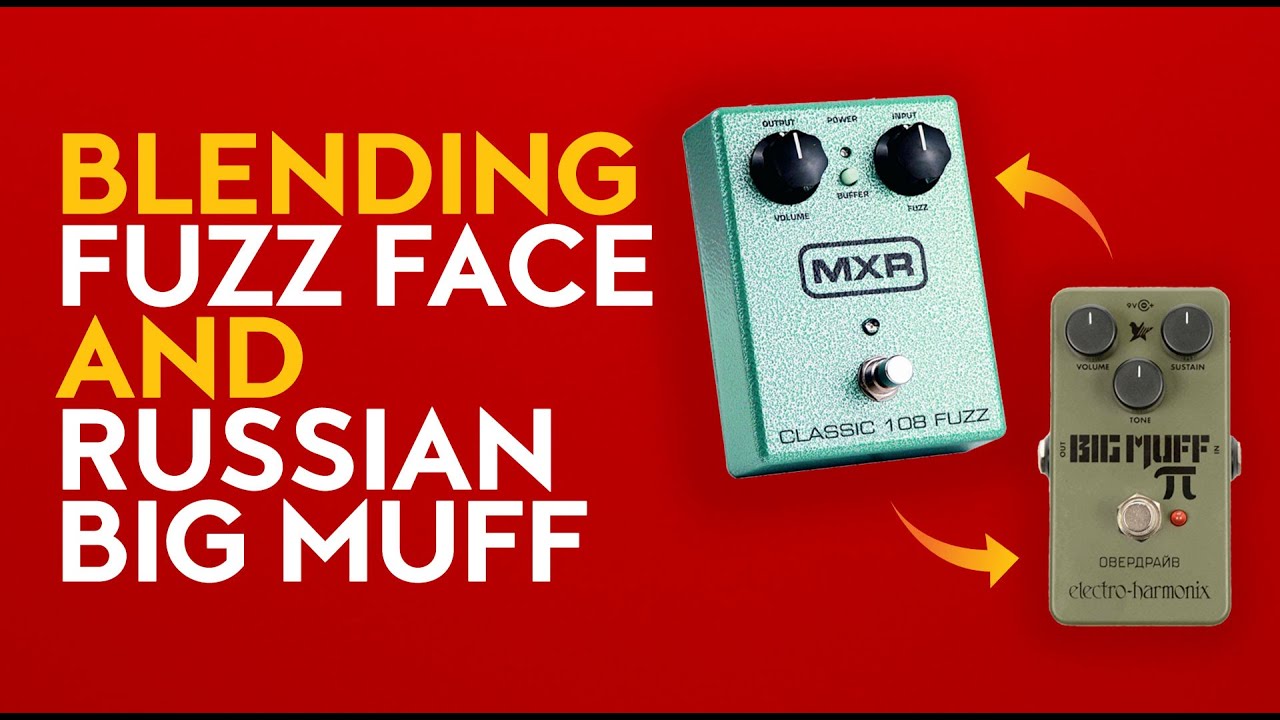 Blending a silicon Fuzz Face with a Green Russian Big Muff - huge tone for stoner and doom