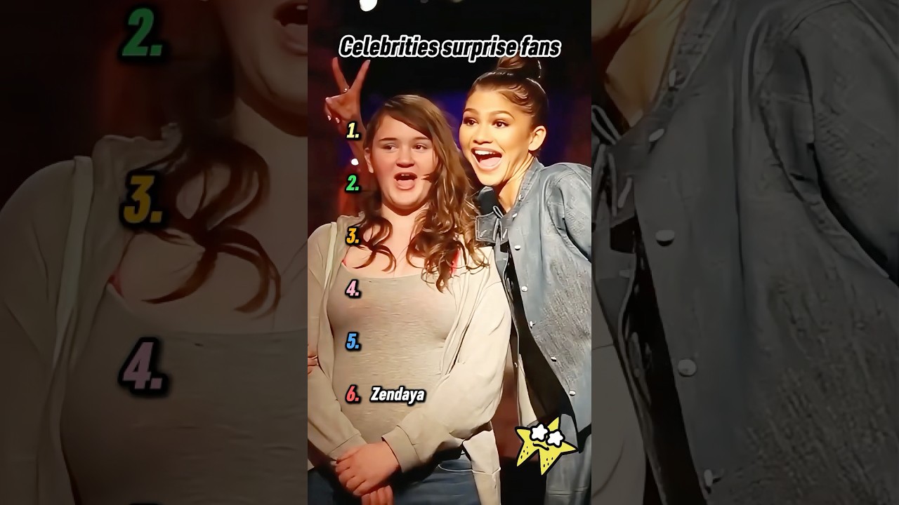Celebrities surprise their fans!#us #celebrity
