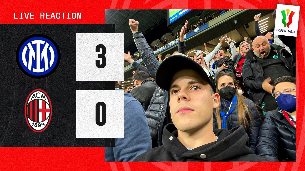 PRESI IN GIRO... - INTER 3-0 MILAN | REACTION San Siro  (Ritorno di Coppa Italia)