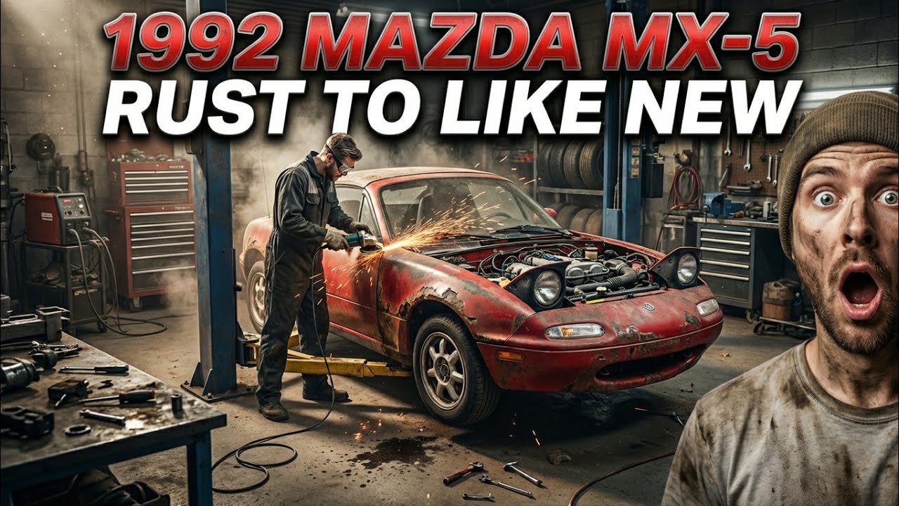1992 Mazda MX-5 ASMR Restoration | From Rust to Like New!