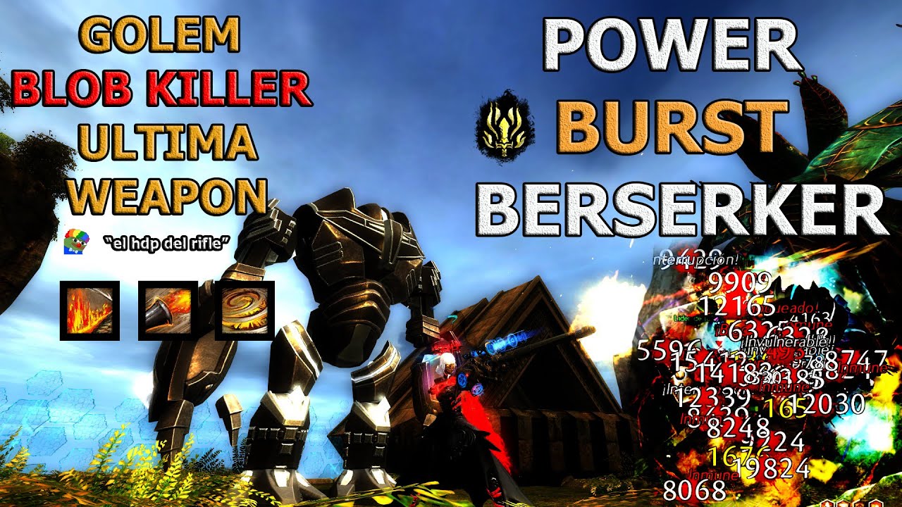Gw2 Warrior POWER BERSERKER WvW - GOLEM BURST ULTIMA WEAPON - Xacafu | Last Tribute
