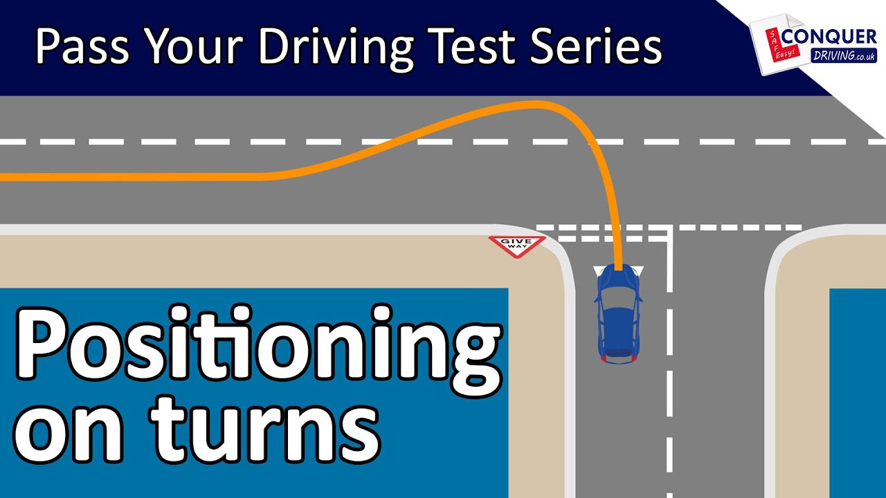 Keeping a good position on left turns (similar to right turns if you drive on the right)