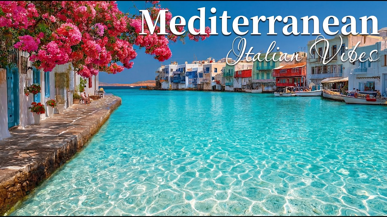 Golden Hour in Italy & Chill Mediterranean Music 🌊✨ Scenic Coastal Ambiance & Lake Como Views