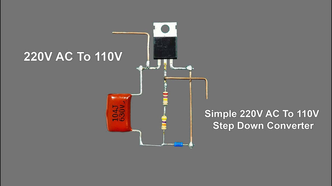 How to Make 220 Volt AC Into 110 Volt | 220V to 110V Converter | DIY Electronics
