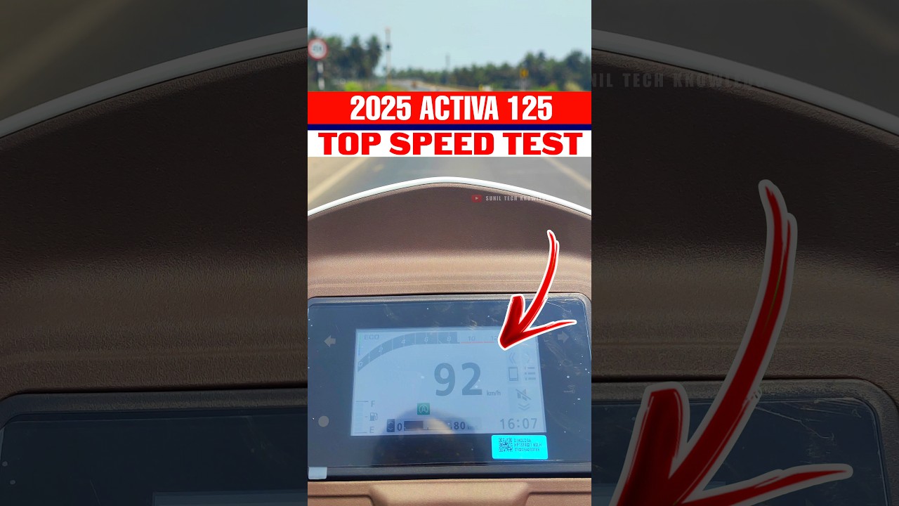 ACTIVE 125 TOP SPEED TEST 🤯