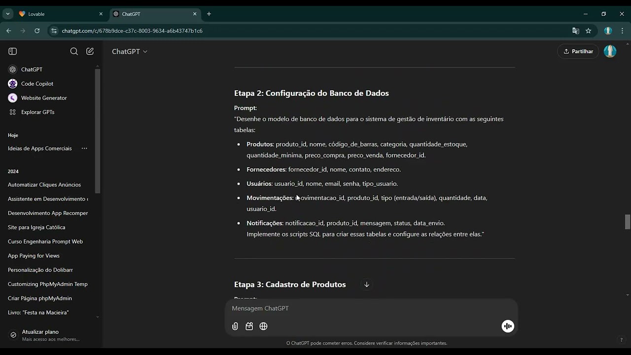 cria apps com IA