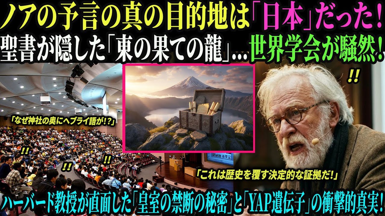 【海外の反応】【衝撃】DNA解析で判明！日本人の正体は「失われたユダヤ人」だった？ハーバード大教授が震えた「皇室の封印」