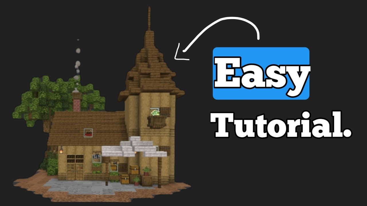 Tutorial rumah mediaeval pertanian di minecraft[Easy build]