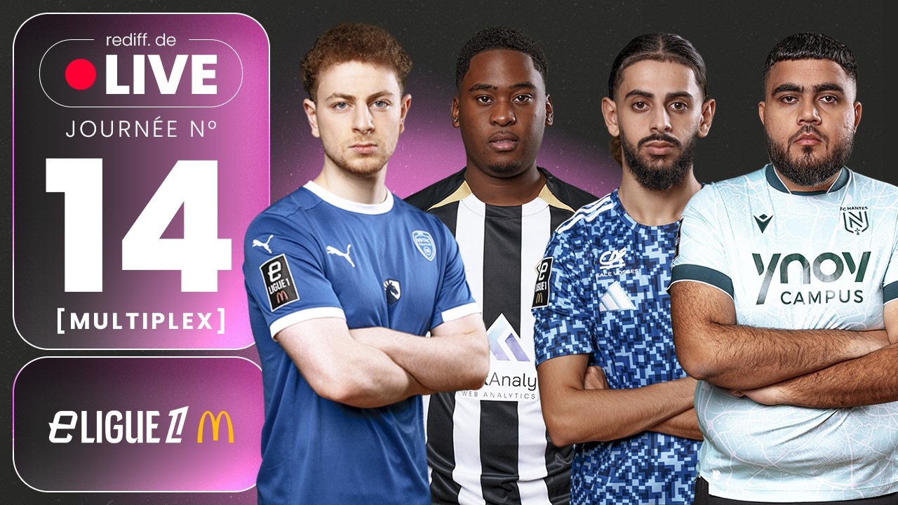 eLigue 1 McDonald's 2026 - 14me Journée - ESTAC vs SCO / MON vs CF63 / RCSA vs FCN / FCL vs PSG