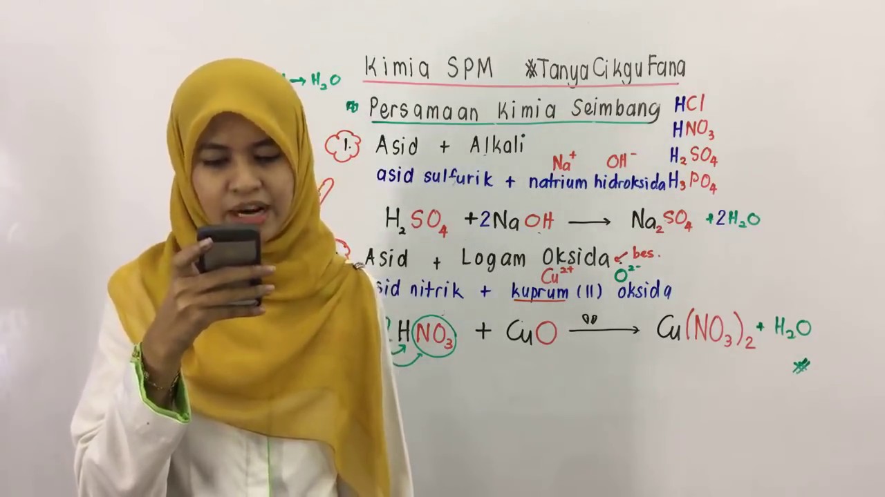 PTTI KIMIA SPM : Teknik Menulis Persamaan Kimia