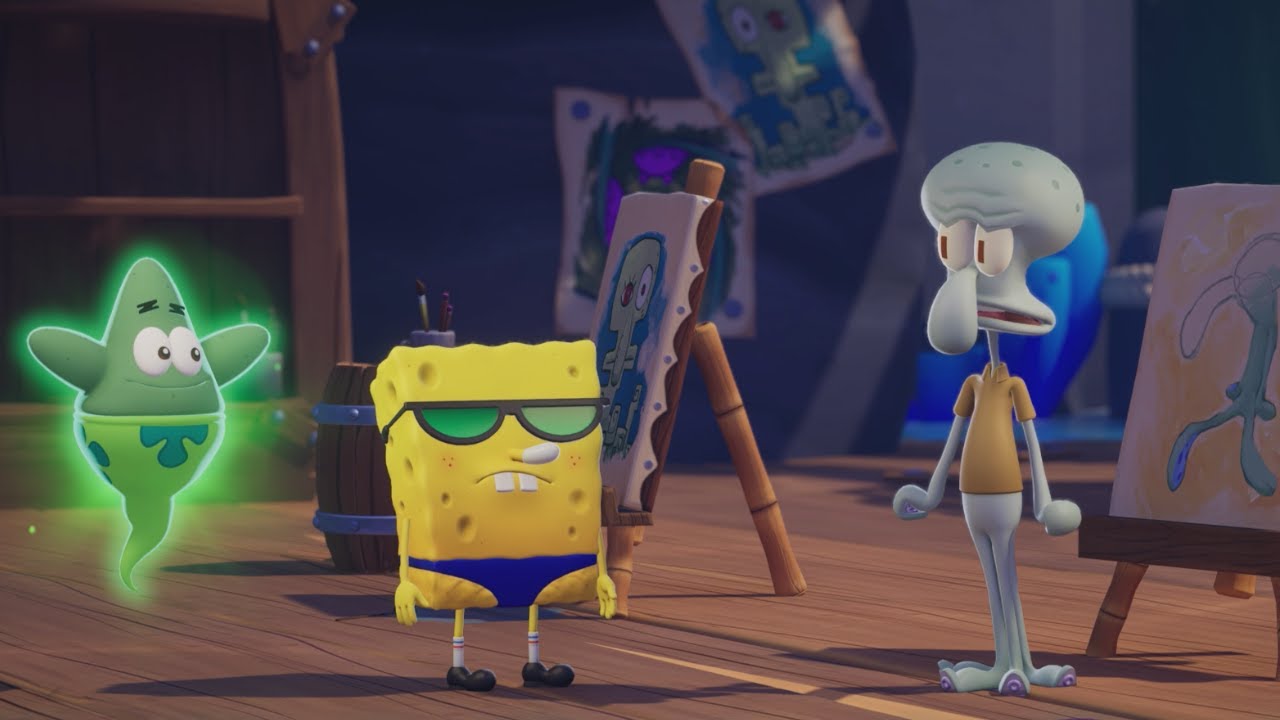 SpongeBob SquarePants: Titans of the Tide — искусно выполненная работа для Сквидварда (геймплей д...