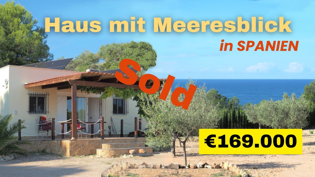 Haus mit Meeresblick in Gehweite zum Meer in Spanien in El Perelló
