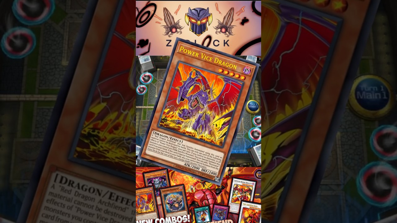 NEW RDA 1-CARD COMBO VICE DRAGON! #yugioh #reddragonarchfiend #yugiohtcg