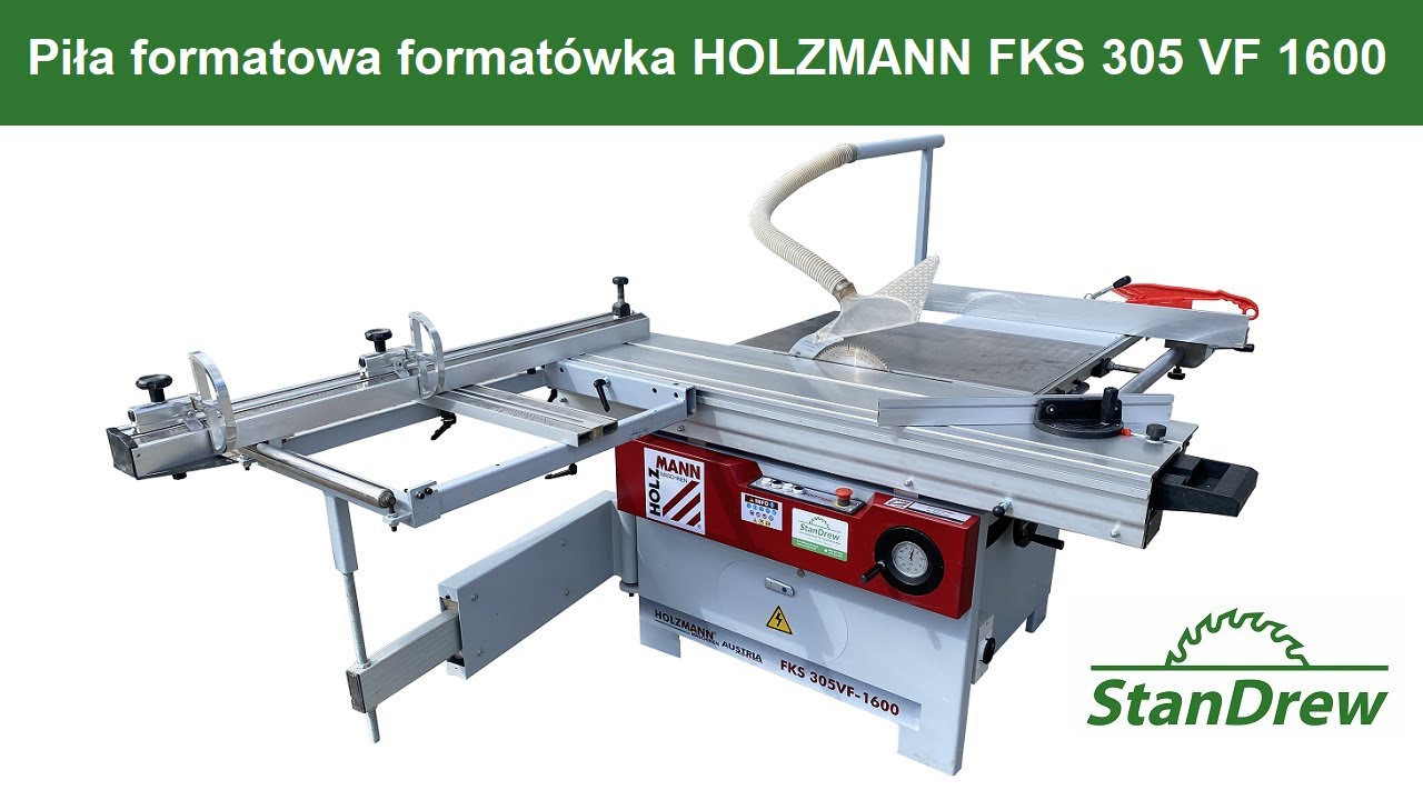 Piła formatowa format&oacute;wka HOLZMANN FKS 305 VF 1600 - StanDrew maszyny stolarskie