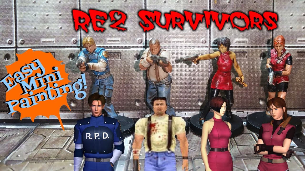 Easy Mini Painting: Survivors (Resident Evil 2 - The Board Game)