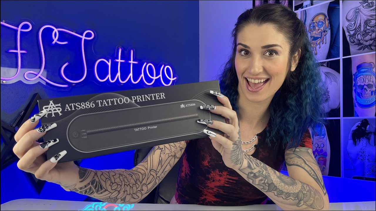 ATS886 Lite Tattoo Thermal Printer Unboxing and Review