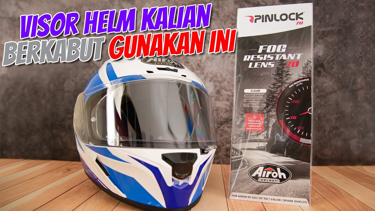 Tutorial Pemasangan Anti Fog PINLOCK di AIROH VALOR