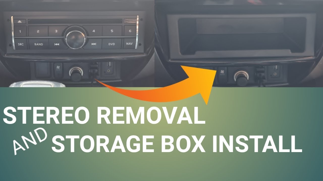 Paano Tanggalin ang Stereo ng Montero Sport at Mag-Install ng Storage Box