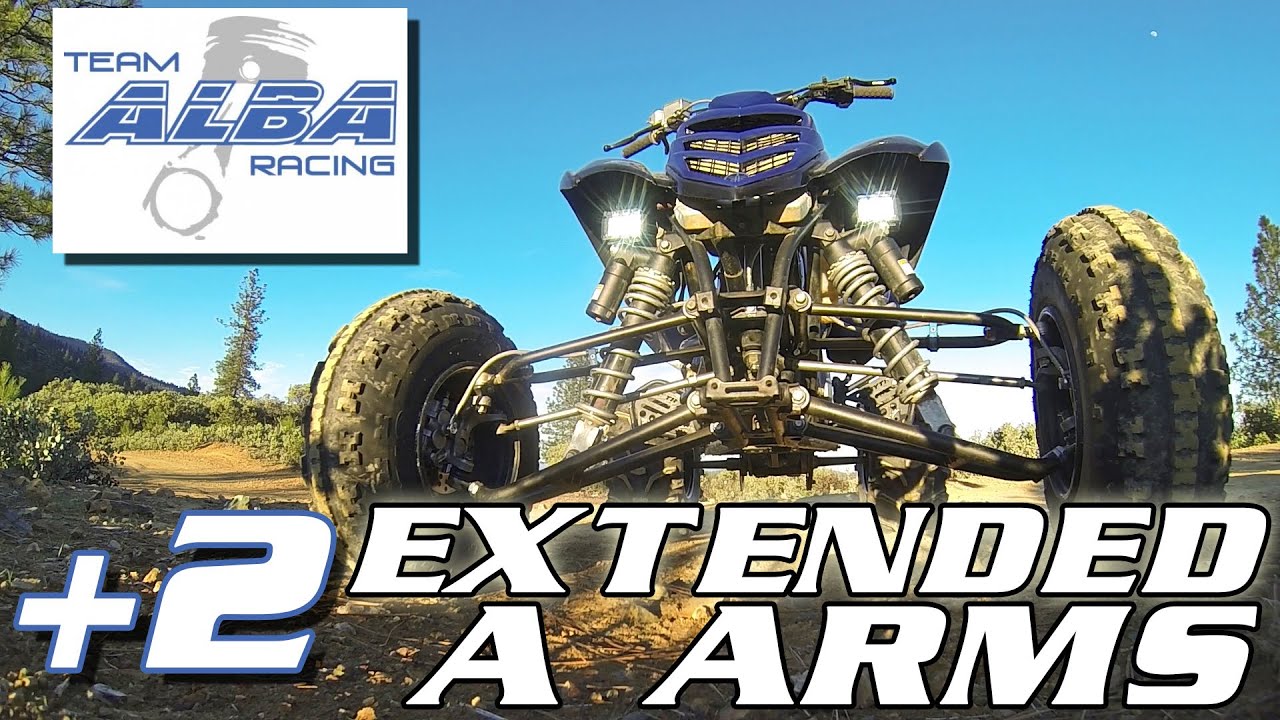 Обзор расширенной подвески Team Alba Racing A Arm +2 для Raptor 700 YFZ 450 и Banshee 350